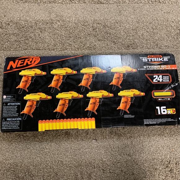 NERF Alpha Strike Stinger SD-1 Blaster, 8-Pack - Picture 2 of 3